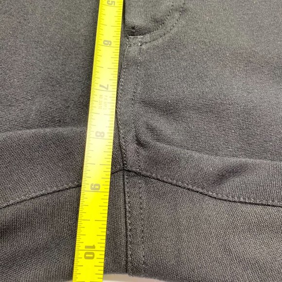 CHICO'S Black Straight Leg Mid Rise Pants 2 - Picture 9 of 13